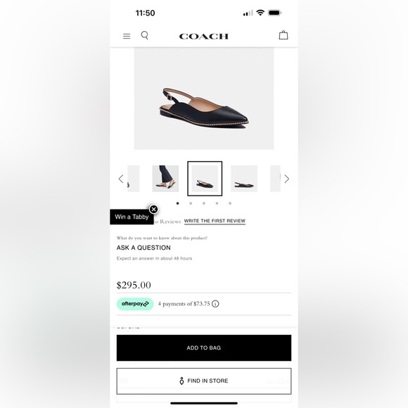 Coach Vae Leather Skimmer - Picture 11 of 11